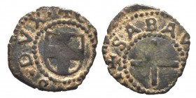 Carlo II 1504-1553
Viennese, I tipo, ND, Mi 0.66 g.
Ref : MIR 445 (R5), Sim 99, Biaggi 374
Conservation : TTB. Très Rare