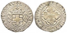 Emanuele Filiberto Duca 1559-1580
Grosso, I Tipo, Aosta, 1555, Mi 2.41 g.
Ref : MIR 529b, Sim. 53/2, Biaggi 445b
Conservation : SUP/FDC