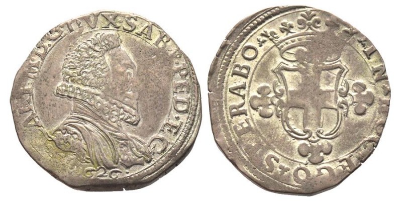 Carlo Emanuele I 1580-1630 
2 Fiorini, IV tipo, Vercelli, 1626, Mi 6.34 g.
Ref :...