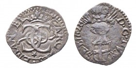 Carlo Emanuele I 1580-1630 
Mezzo Soldo, Chambéry, 1628, Mi 0.79 g.
Ref : MIR 665g, Sim. 72, Biaggi 560d
Conservation : TTB+