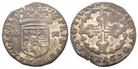 Vittorio Amedeo Duca II 1680-1713
Soldi 2 1/2, Torino, 1691, Mi 2.83 g.
Ref : MIR 872a, Sim. 34, Biaggi 744a
Conservation : TTB