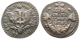 Vittorio Amedeo II Re di Sicilia 1713-1718, Monetazione di Palermo
Grano, I tipo, 1717, Cu 4.76 g.
Ref : MIR 901j, Sim. 61, Biaggi 770c
Conservation :...