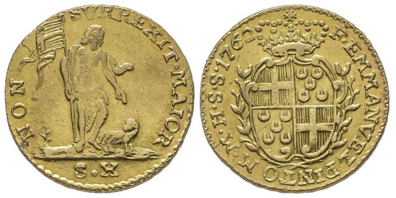Malta Emanuel Pinto 1741-1773 
10 Scudi, Valetta, 1762, AU 7.74 g. 
Ref : Restel...