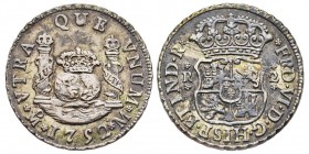 Mexico Fernando VI 1746-1759 
2 Reales, 1752 M.M, AG 6.78 g. Ref : Cal. 492, KM#86.1
Conservation : Superbe