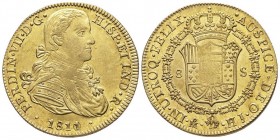 Mexico Fernando VII 1808-1823
8 escudos, 1811 HJ, AU 27.06 g.
Ref : Cal. 1784, Fr. 47
Conservation : Superbe
