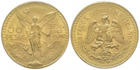 50 Pesos, 1946, AU 41.66 g. 900‰
Ref : Fr. 172, KM#481 
Conservation : PCGS MS66