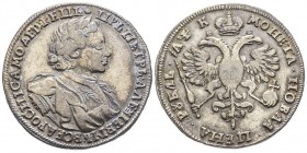 Russia
Peter the Great 1682-1725
Rouble, Moscou, 1720 K, AG 28.2 g
Ref : KM#157.4, Diakov 53var.
Conservation : TTB. Rare