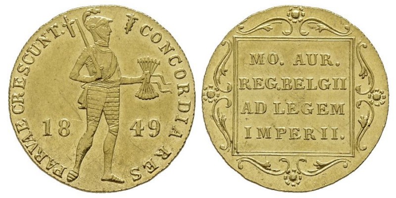 Nicolas I 1825-1855
Ducat, "Netherlands trade coinage", St. Petersburg, 1849, AU...