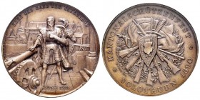 Confédération helvétique 1848- à nos jours
Médaille en Bronze, Solothurn, 1890, Shooting Festival, AE 49.33 g. par H. Bovy, H. Jenni & W. 
Ref : Richt...