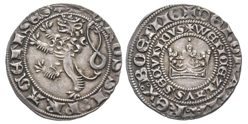 BOHEMIE
Wenceslaus II de Bohemia 1278-1305
Groat, Prague, AG 3.73 g.
Ref : Fryna...