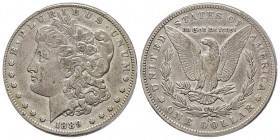 1 Dollar Morgan, Carson City, 1889 CC, AG 26.77 g.
Ref : KM#110
Conservation : PCGS XF40