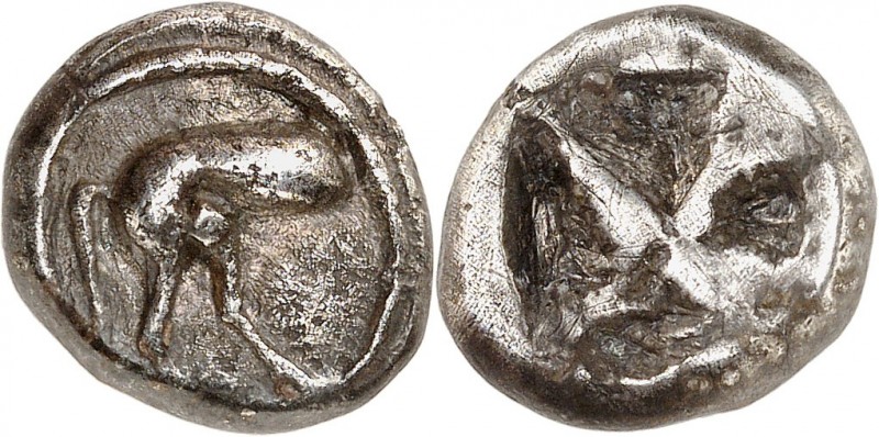 GRÈCE ANTIQUE
Attique, Athènes (545-515 av. J.C.). Drachme « Wappenmunzen » arg...