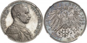 ALLEMAGNE
Prusse, Guillaume II (1888-1918). 3 mark 1912, essai en argent.
Av. Buste en uniforme à droite. Rv. Aigle de face aux ailes déployées.
Sc...