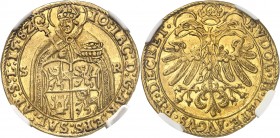 AUTRICHE
Johann Jakob Khuen von Belasi (1560 - 1586). 2 ducats 1582, Salzbourg.
Av. Saint Rupert. Rv. Aigle bicéphale couronné.
Fr. 636.
NGC AU 58...