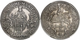 AUTRICHE
Maximilien III (1590-1618). 2 thalers 1614, Hall.
Av. L’empereur debout de face. Rv. Cavalier à droite entouré de quatorze écussons.
Dav. ...
