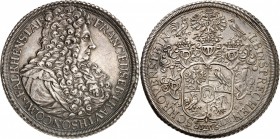 AUTRICHE
Franz Eusebius, 1678-1728. Thaler 1708, Vienne.
Av. Buste habillé à droite. Rv. Armes.
Dav. 200.
PCGS AU 55. Superbe