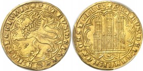 ESPAGNE
Pierre Ier « le cruel » (1350-1369). Dobla de 35 maravedis, Séville.
Av. Lion à gauche. Rv. Château de Castille. 
Fr. 108. 4,46 g.
Top pop...