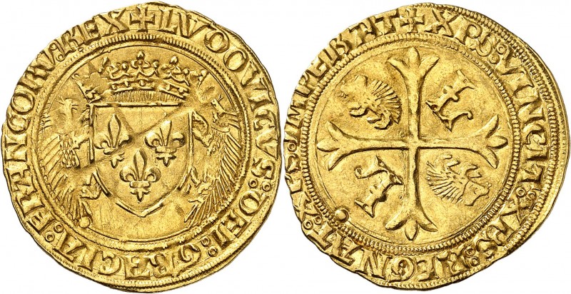 FRANCE
Louis XII (1498-1515). Écu d’or aux porcs-épics point 18ème, Paris.
Av....