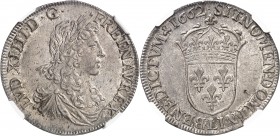 FRANCE
Louis XIV (1643-1715). 1/2 écu au buste juvénile 1662 L, Bayonne.
Av. Buste lauré et drapé à droite. Rv. Écu de France couronné.
G. 174, Dup...