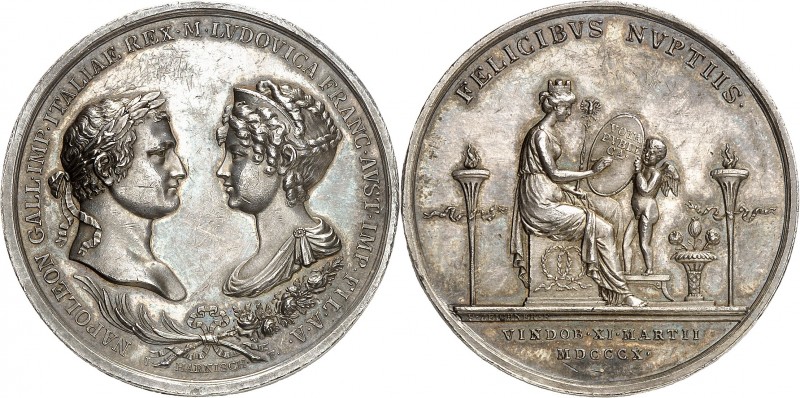 FRANCE
Premier Empire / Napoléon Ier (1804-1814). Médaille en argent 1810, célé...