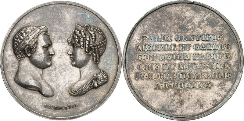 FRANCE
Premier Empire / Napoléon Ier (1804-1814). Médaille en argent 1810, célé...