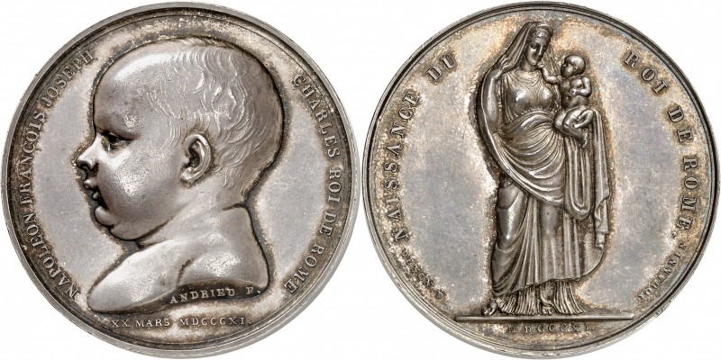 FRANCE
Premier Empire / Napoléon Ier (1804-1814). Médaille en argent 1811, célé...