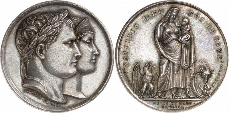 FRANCE
Premier Empire / Napoléon Ier (1804-1814). Médaille en argent 1811, célé...