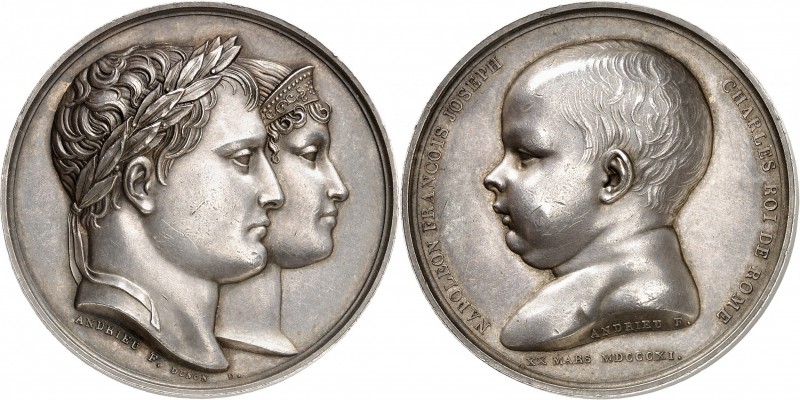 FRANCE
Premier Empire / Napoléon Ier (1804-1814). Médaille en argent 1811, célé...