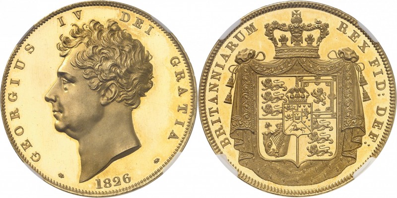 GRANDE-BRETAGNE
Georges IV (1820-1830). 5 souverains (5 pounds) 1826, Londres, ...