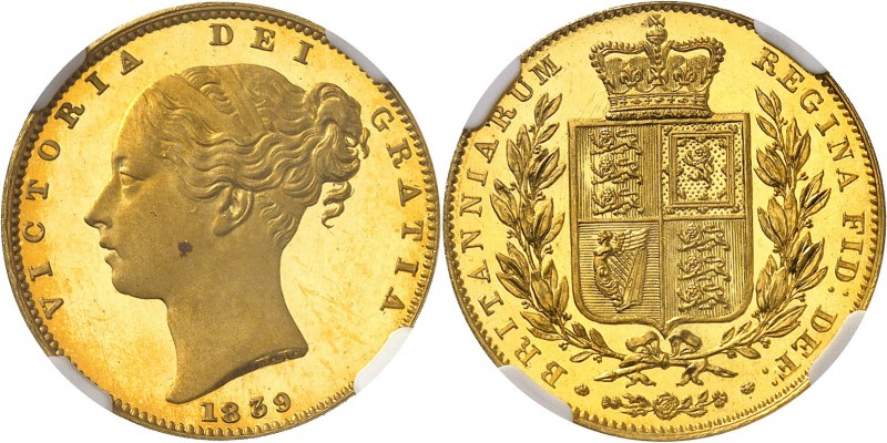 GRANDE-BRETAGNE
Victoria (1837-1901). Souverain (pound) 1839, Londres. (pound) ...