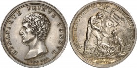 ITALIE
République Cisalpine (1797-1802). Médaille en argent, An VIII (1799-1800), commémorant la restauration de République, par Charles Lavy.
Av. T...