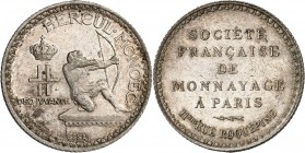 MONACO
Louis II (1922-1949). 2 francs 1924, essai en argent.
Av. Héraclès à droite. Rv. « Société Française de Monnayage à Paris ».
G. MC130.
PCGS...