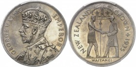 NOUVELLE-ZÉLANDE
Georges V (1910-1936). Série complète sur flan bruni de la couronne, 1/2 couronne, florin, shilling, 6 et 3 pence 1935.
Km. PS3.
P...