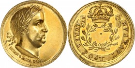 POLOGNE
Jean III Sobieski (1674-1696). Médaille en or de 5 ducats 1675, frappée pour célébrer le sacre du Roi à Cracovie le 25 aout 1675.
Av. Tête l...