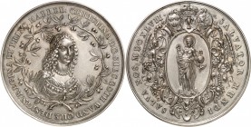 SUÈDE
Christina (1632 - 1654). Médaille en argent 1647, Salvatore Mundi, par Dadler.
Av. Buste de trois-quarts. Rv. Salvatore Mundi.
Hildebrand 19....