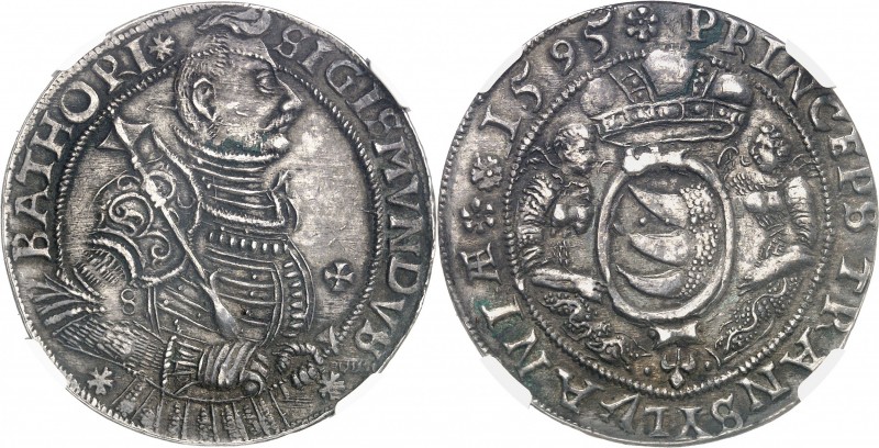 TRANSYLVANIE
Sigismond Bathori (1581-1602). Thaler 1595, Nagybanya.
Av. Buste ...