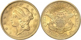 U.S.A.
20 dollars Liberty 1868 S, San Francisco.
Av. Tête de Liberté à gauche. Rv. Aigle aux ailes déployées.
Fr. 175.
PCGS MS 61. Superbe