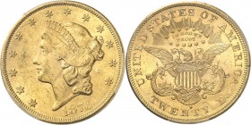 U.S.A.
20 dollars Liberty 1876 S, San Francisco.
Av. Tête de Liberté à gauche. Rv. Aigle aux ailes déployées.
Fr. 175.
PCGS MS 62. Superbe