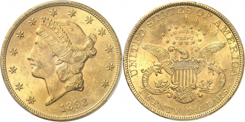 U.S.A.
20 dollars Liberty 1893, Philadelphie.
Av. Tête de Liberté à gauche. Rv...