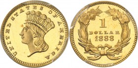 U.S.A.
Dollar Liberty 1888, Philadelphie, frappe sur flan bruni.
Av. Tête à gauche. Rv. Valeur dans une couronne.
Fr. 94.
Top pop : Seulement un e...