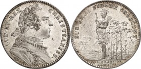 U.S.A.
Amérique, Canada, Louis XV (1715-1774). Jeton en argent 1751, signé.
Av. Buste habillé à droite. Rv. Indigène devant un arbre.
Lec. 98
TTB ...