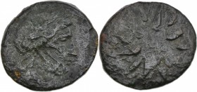 Mysia, Gambrion. 4th century BC. Æ (16mm, 3.10g). Laureate head of Apollo right / Twelve pointed star. SNG France 908-21; SNG Copenhagen 146-7. Fine