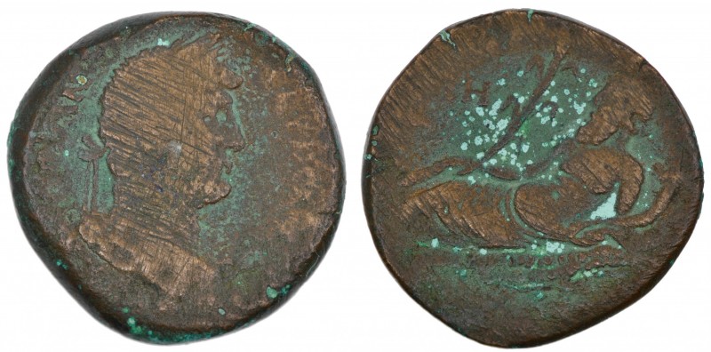 Egypt. Hadrian 133/34 AD. Æ drachm (29mm, 19.80, 12h). Alexandria mint. AVT KAIC...