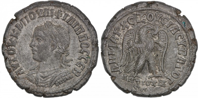 Syria, Seleucis and Pieria. Antioch. Philip II, AD 247-249. Billon Tetradrachm (...