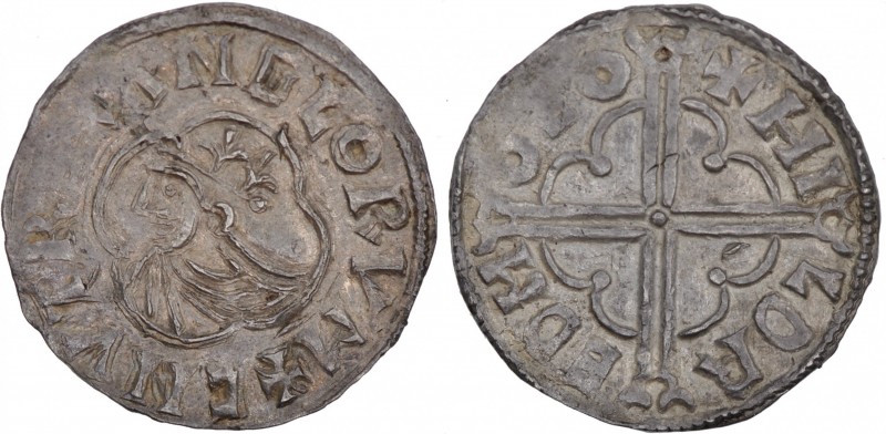 Denmark. Knud den Store (the Great). 1019-1035. AR Penning (19mm, 1.58 g, 4h). Q...