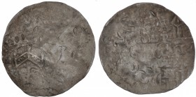 Germany. Duchy of Swabia. Heinrich II. 1002 - 1024. AR Denar (21mm, 1.35g). Strasbourg mint. Blurred legends, crowned head facing/ ARGEN-[T]IGNA cross...