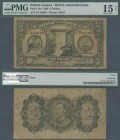 British Guiana: 5 Dollars 1938 P. 14a, rare note, PMG graded 15 Choice Fine Net.
 [zzgl. 19 % MwSt.]