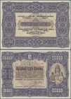 Hungary: Ministry of Finance 25.000 Korona 1922 SPECIMEN with perforation ”MINTA” and red serial number 000 000000, P.69s, very soft diagonal bend at ...