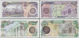 Iran: Bank Markazi Iran, lot with 7 banknotes series ND(1981) with 5000 Rials P.130a (UNC) and 6x 10.000 Rials P.131 (UNC). Very nice lot. (7 pcs.)
 ...