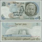 Israel: Bank of Israel 5 Lirot 1968, P.34, commemorative issue by Isranumis Ltd. 2019 in original folder and in UNC condition.
 [differenzbesteuert]...